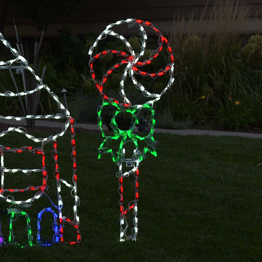 Pantalla LED Lollipop - Rojo Verde y Blanco