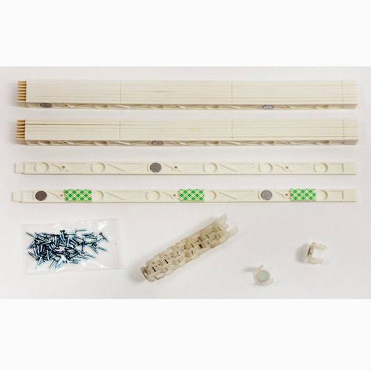 Kit de riel magnético - 7,6 m blanco