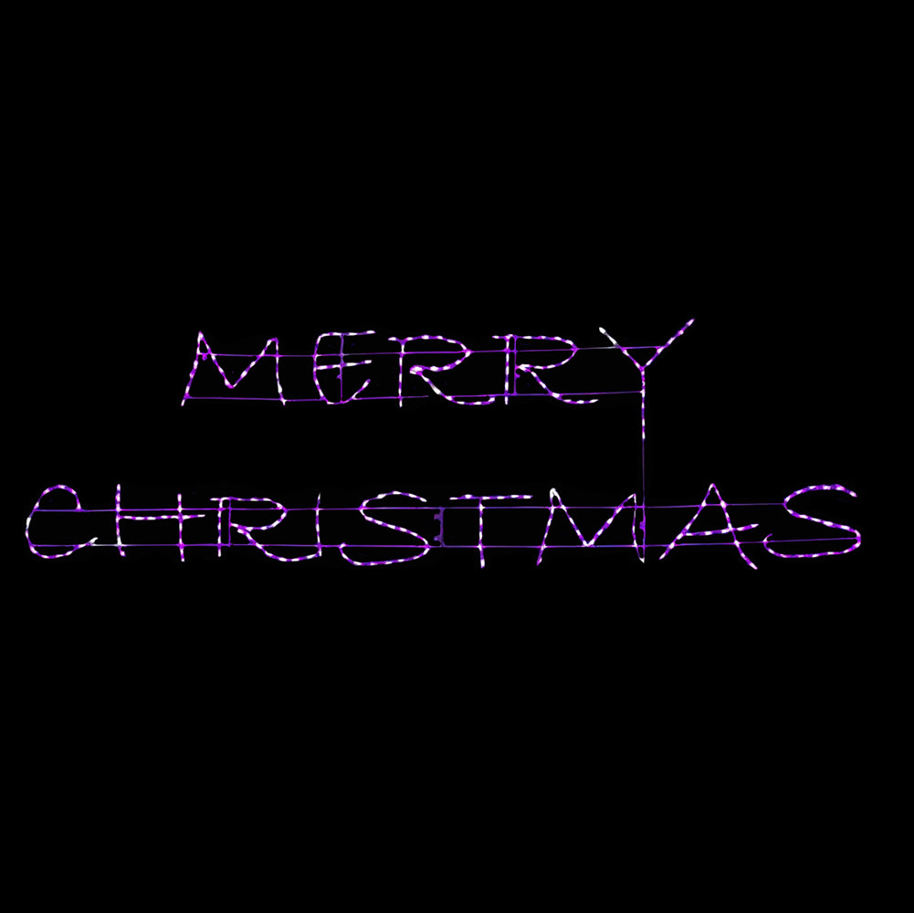 Letrero LED "Feliz Navidad" con Tipografía Moderna - RGB