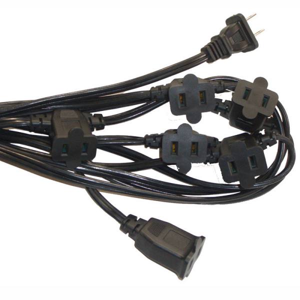 Cables de extensión de múltiples tomas de 50 pies