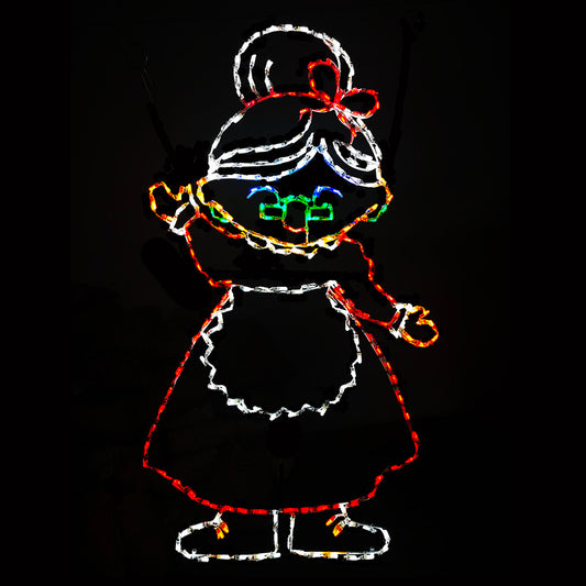 Pantalla LED de la Sra. Claus