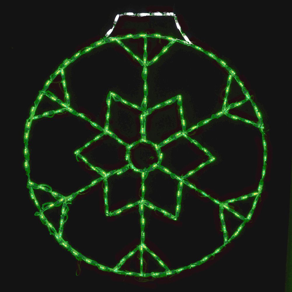 Adorno de copo de nieve con pantalla LED (91 cm)