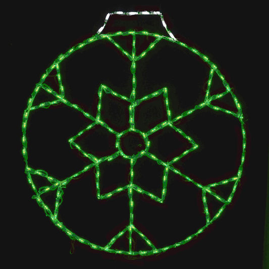 Adorno de copo de nieve con pantalla LED (91 cm)