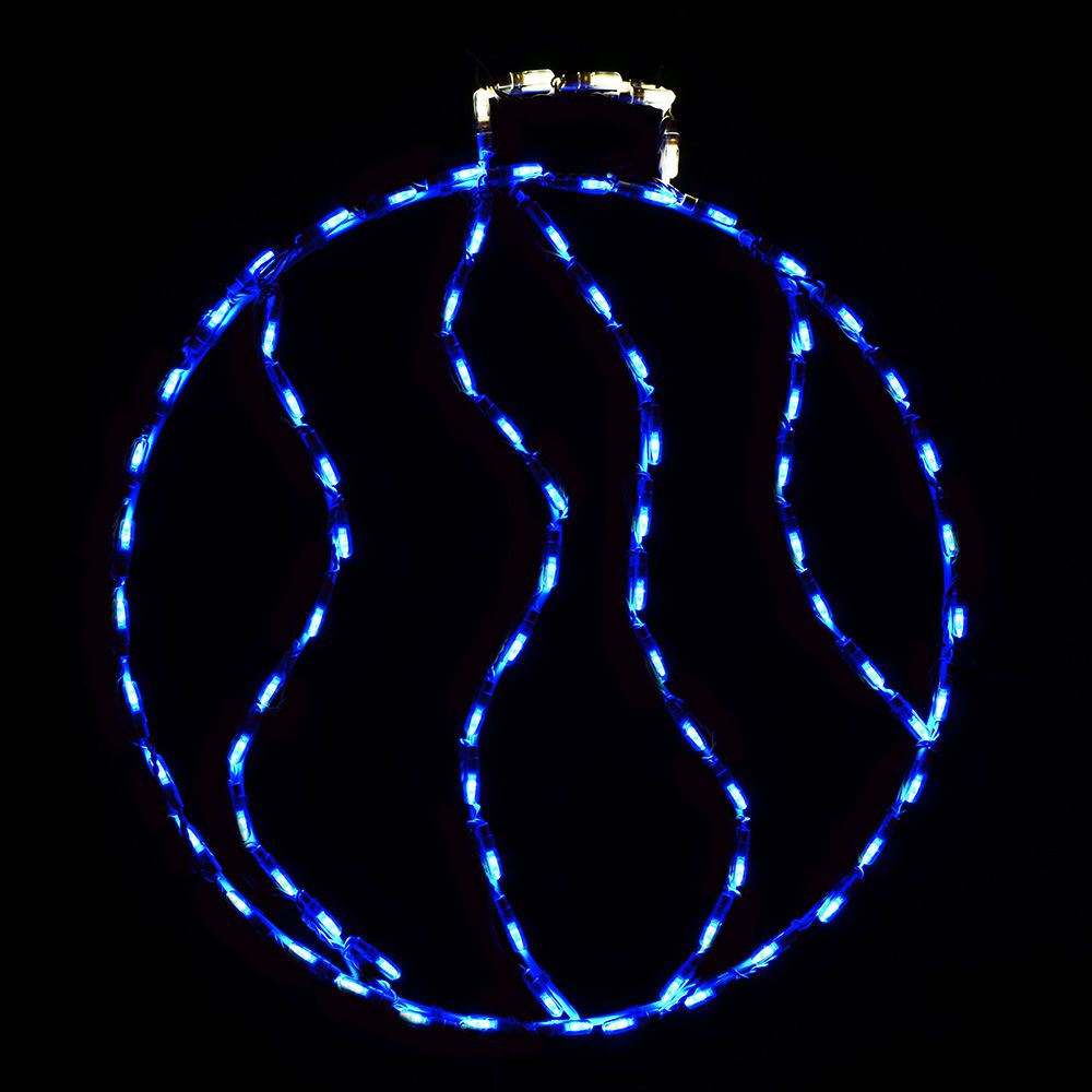 Exhibidor LED Pequeño con Adorno en Espiral (28")