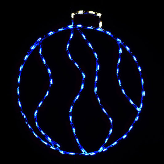 Exhibidor LED Pequeño con Adorno en Espiral (28")