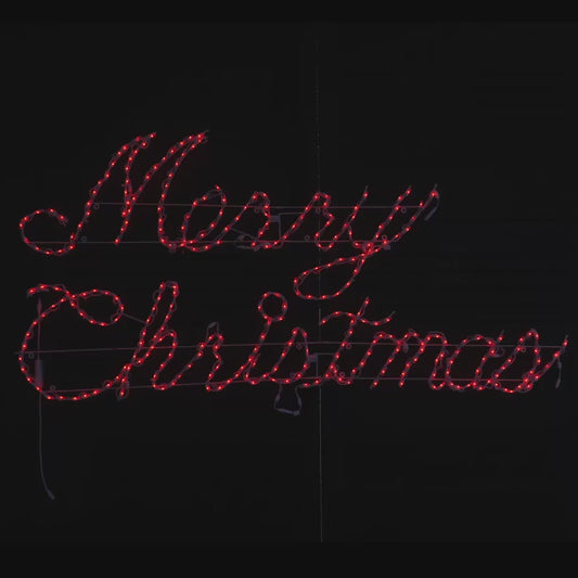 Merry Christmas RGB LED Sign - square video