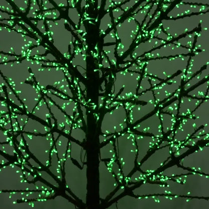 Árbol LED Linden de 8', Tronco Marrón, Luces RGB - Controlado por App