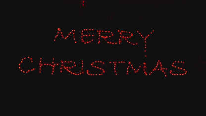 Letrero LED "Feliz Navidad" con Tipografía Moderna - RGB