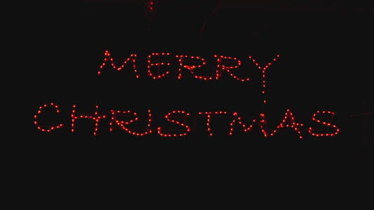 Letrero LED "Feliz Navidad" con Tipografía Moderna - RGB