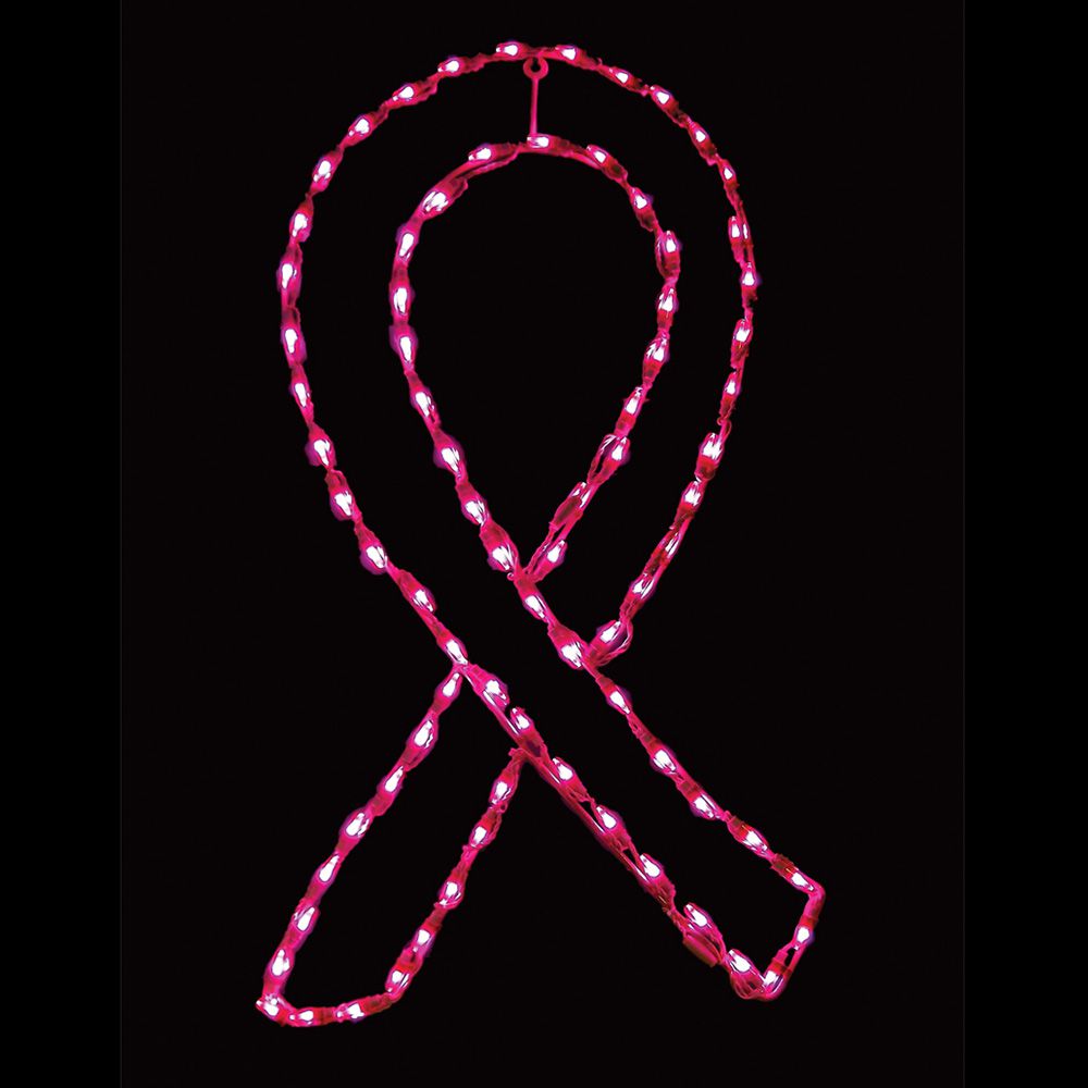 Exhibidor LED Lazo Rosado (36")