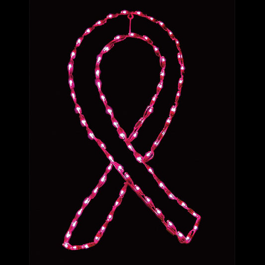 Exhibidor LED Lazo Rosado (36")