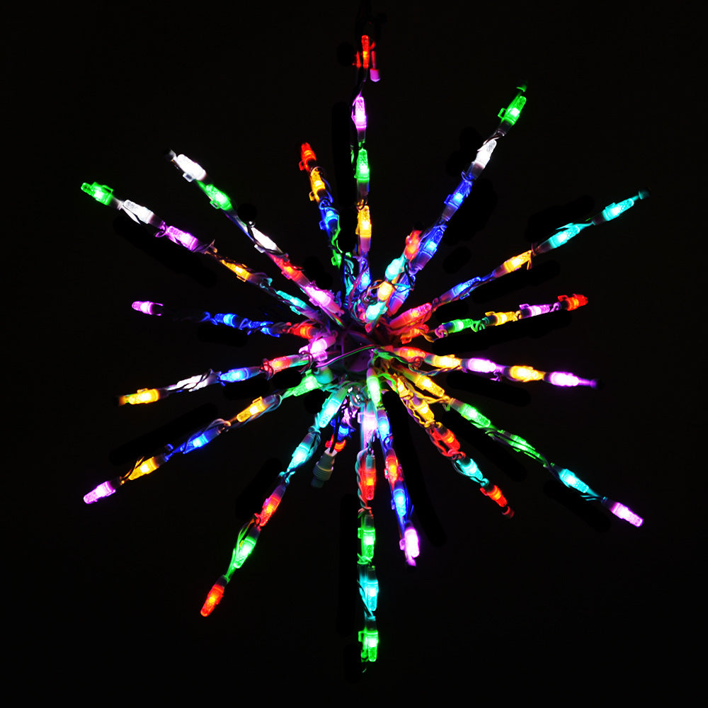 Explosión de estrellas de 24" con luces RGB, controlador multifunción incluido