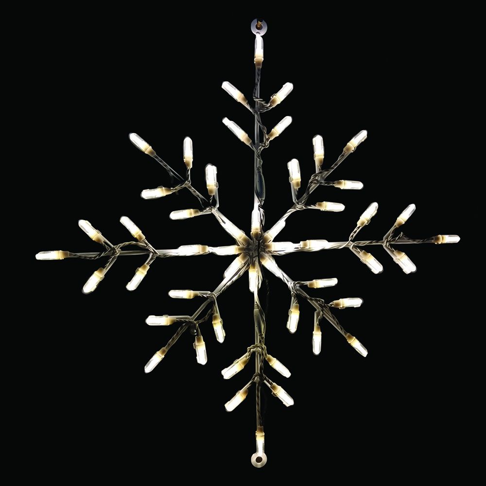 Copo de nieve LED de 18" (blanco cálido)