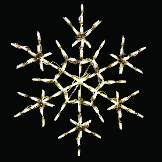 Pantalla LED de copo de nieve Starpoint (30") - Blanco cálido