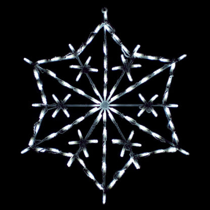 Pantalla LED Copo de Nieve Hexagonal - Blanco (30")