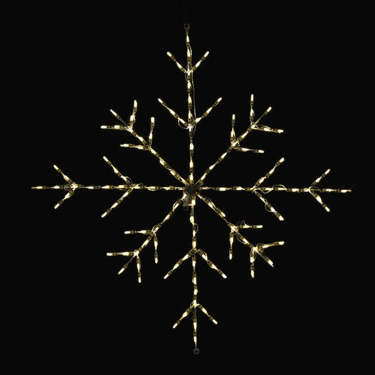 Pantalla LED de copo de nieve - Blanco cálido (91,44 cm)