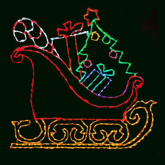 Trineo con regalos - Pantalla LED
