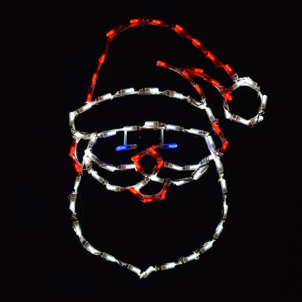 Papá Noel con sombrero y pantalla LED