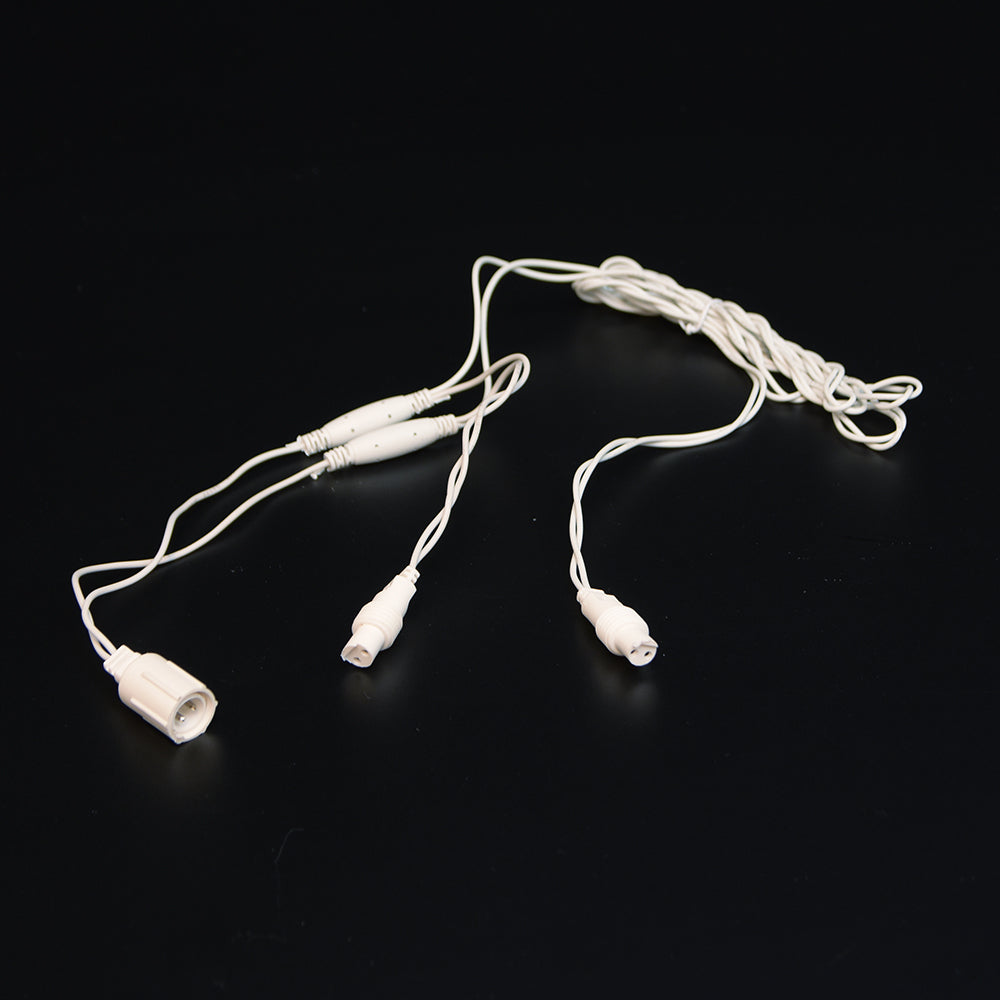Cable divisor en Y blanco de 2 pines
