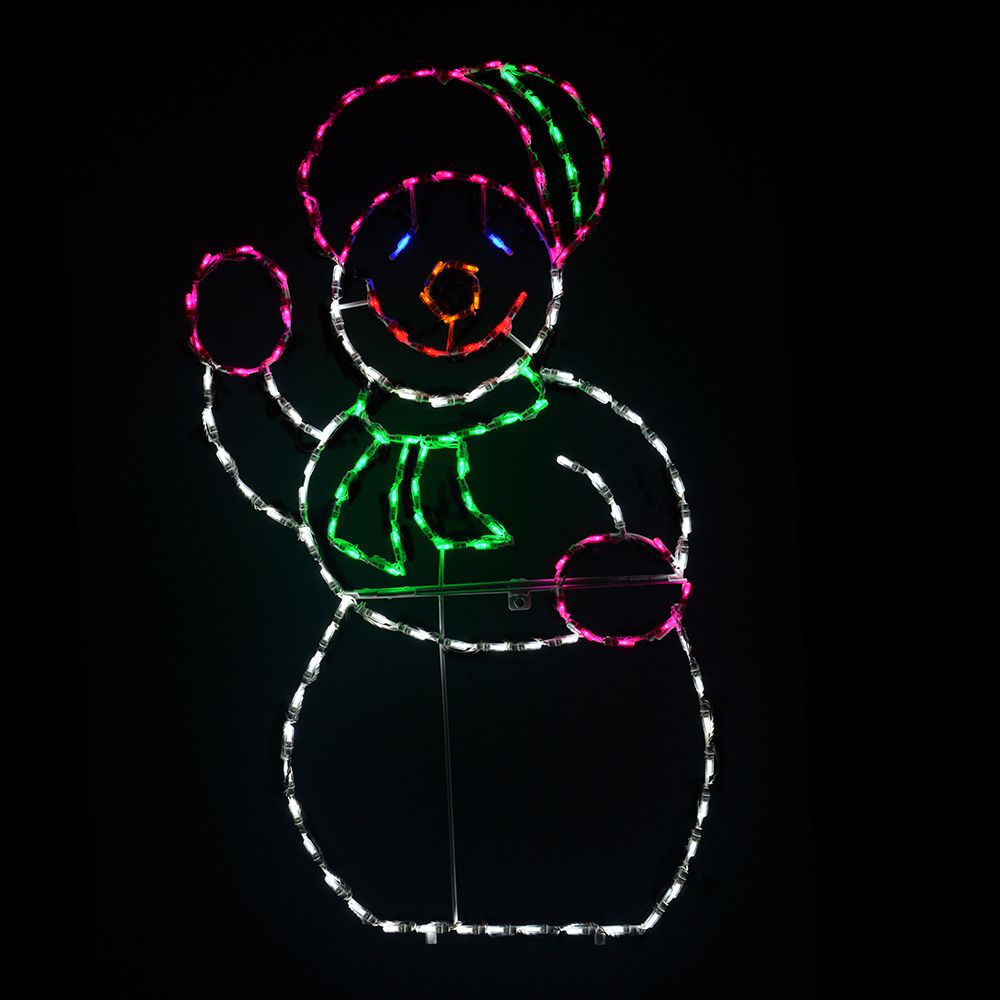Figura de nieve con pantalla LED