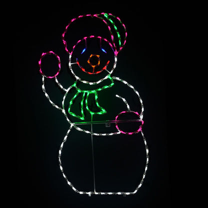 Figura de nieve con pantalla LED