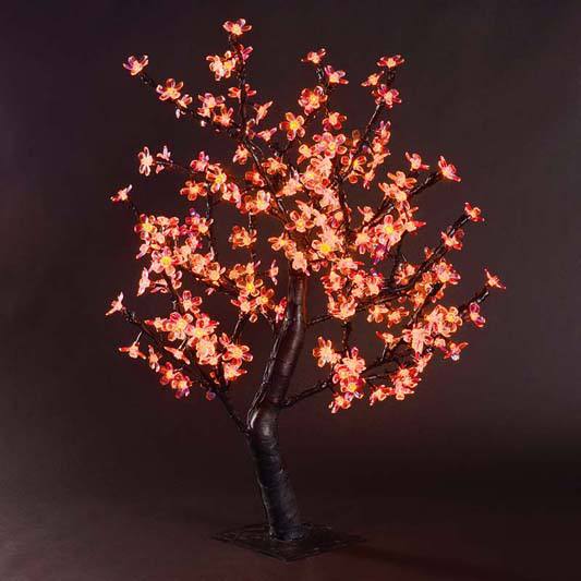 Árbol de cerezo en flor de mesa