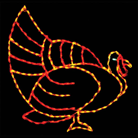 Exhibidor LED Pavo Otoñal (45")