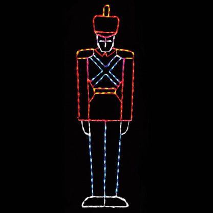Soldado de juguete alto Cascanueces con pantalla LED (82 pulg.)
