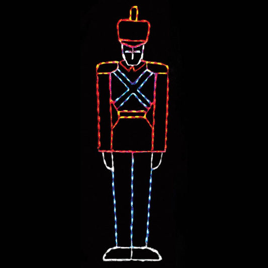 Soldado de juguete alto Cascanueces con pantalla LED (82 pulg.)