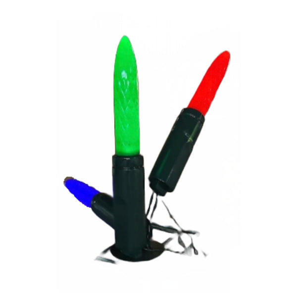 Juego de luces pequeñas de fibra de vidrio de 183 cm