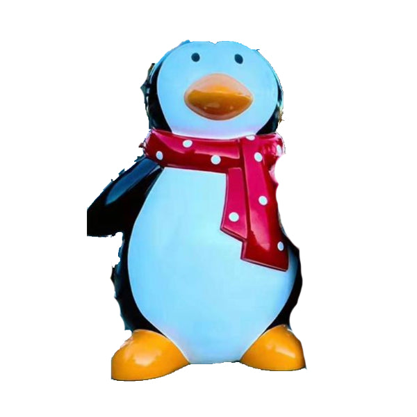 Pingüino de fibra de vidrio de 79"