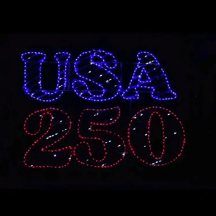 Letrero LED USA 250