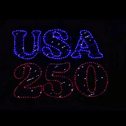 Letrero LED USA 250