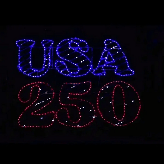 Letrero LED USA 250
