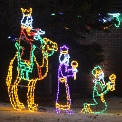 Nacimiento de los Reyes Magos con pantalla LED (50")
