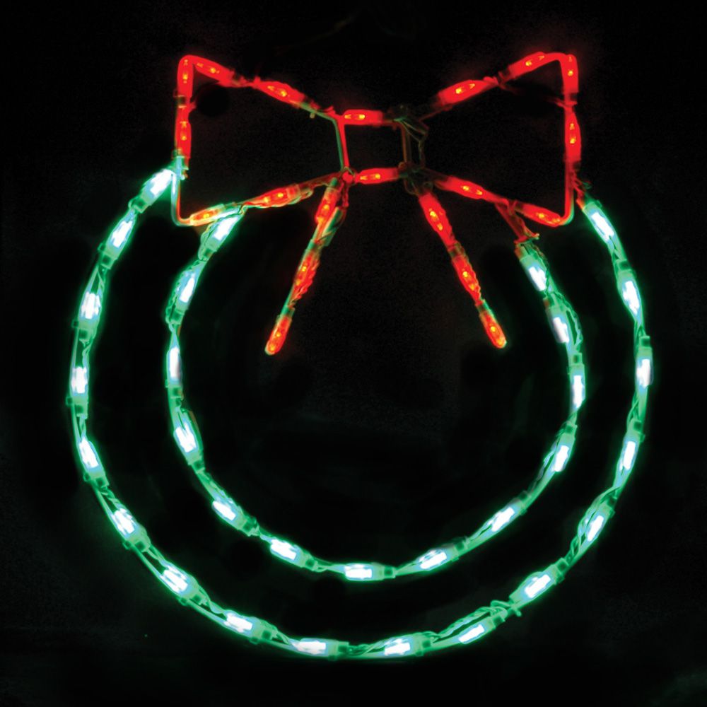 Corona de 22" LED con lazo