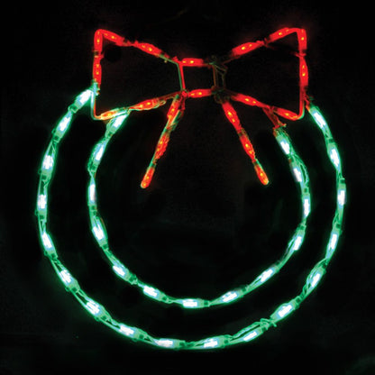 Corona de 22" LED con lazo
